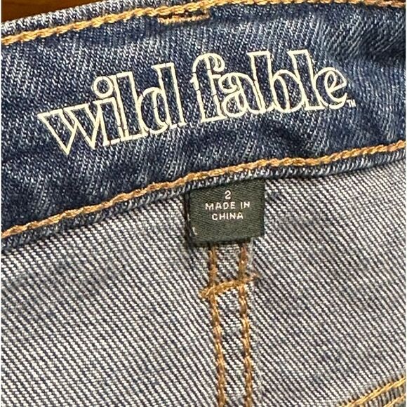 Wild Fable Denim Jean Mom Shorts Size 2 📦 - Picture 6 of 8